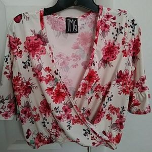 Sexy Floral Crop Top